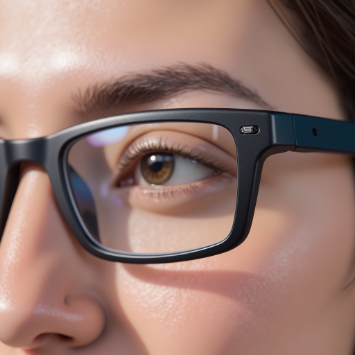 三十岁左右女性教师头像，戴眼镜，穿深色职业装，背景简洁，展现专业学术气质